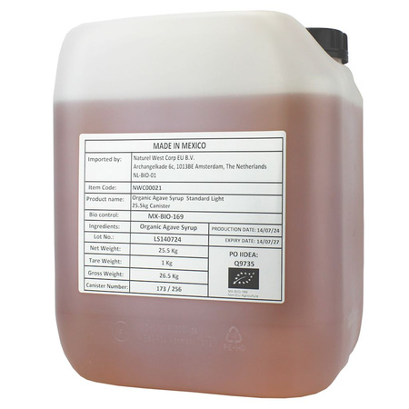 Agavesirup bio 25,5 kg / 18,5 l - dunk