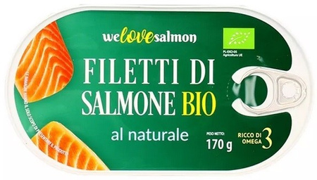 Laksefilet i naturlig marinade BIO 170g/100g