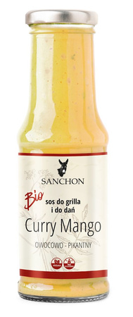 Glutenfri vegansk mango-karrysauce bio 210 ml - SANCHON
