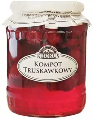 Jordbærkompot 640 g (260 g) - Krokus