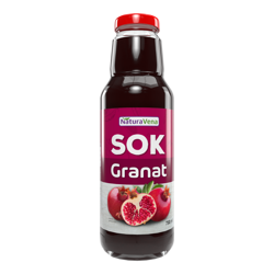 Granatæblejuice 100% naturlig 750 ml