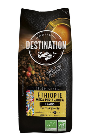 Arabica 100% Etiopien Fair For Life bønnekaffe BIO 500 g - Destination
