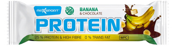 Bananproteinbar i mælkechokolade, glutenfri, 50 g - Maxsport