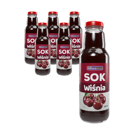 KIT 6 x surkirsebærsaft 750 ml - Naturavena