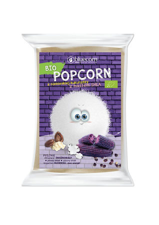 Blå majspopcorn med sheasmør 100 g