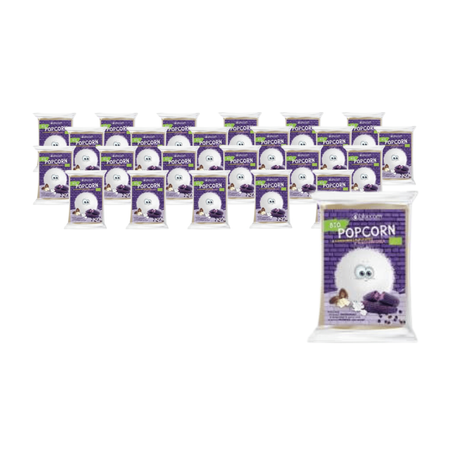 KIT 24 x Blå majspopcorn med sheasmør 100 g