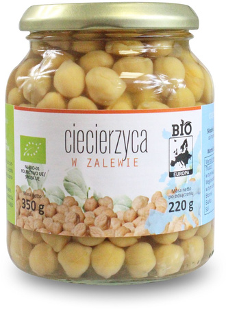Kikærter i marinade i glas bio 350 g (220 g)