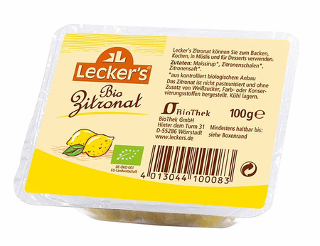 Kandiseret citronskal bio 100 g