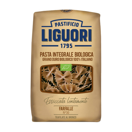 Makaron Integrale Farfalle pełnoziarnisty BIO 500 g - Liguori