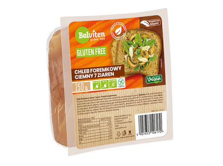 Mørkt skimmelbrød 7 kerner glutenfri 250 g - Balviten