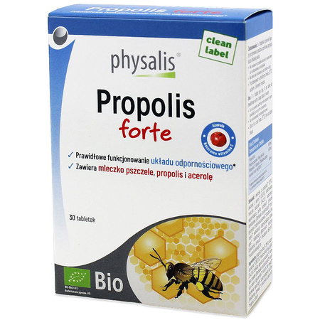 Propolis forte kosttilskud BIO 30 tabletter - Physalis