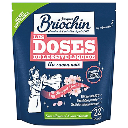 Universal blomstrede vaskekapsler på en grå sæbebase (22 stk.) - BRIOCHIN