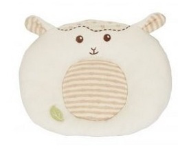 Everearth GOTS Økologisk Bomuldspude med Fåremotiv – Fra 0 Måneder (25 cm)