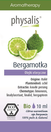 Æterisk olie af bergamotte (bergamote) eco 10 ml