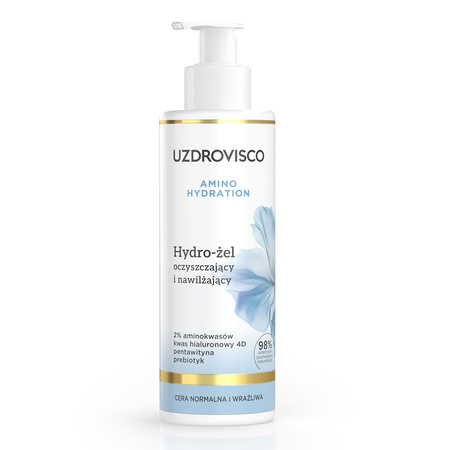 Hydro - rensende og fugtgivende ansigtsgel 200 ml - UZDROVISCO (Amino Hydration)