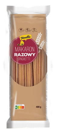 Pasta (fuldkornsgryn) spaghetti 400 g - Novelle