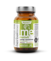 Memvit for hukommelse og koncentration 60 kapsler 26,38 g (herballin)