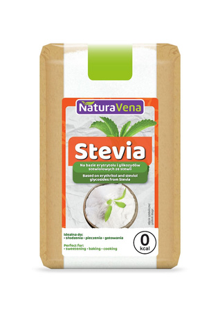 KIT 6 x Stevia (baseret på erythritol og steviolglykosider fra stevia) 500 g - Naturavena