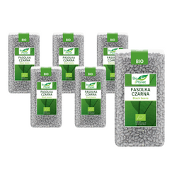 SET 6 x sorte bønner bio 500 g