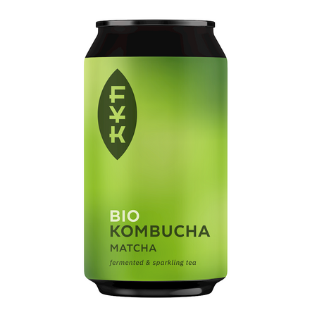 Kombucha matcha te glutenfri bio 330 ml - FOREVER YOUNG KOMBUCHA