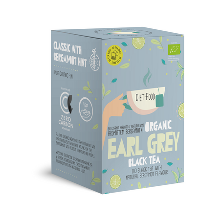 Earl Grey sort te bio (20 x 2 g) 40 g - Diet-Food