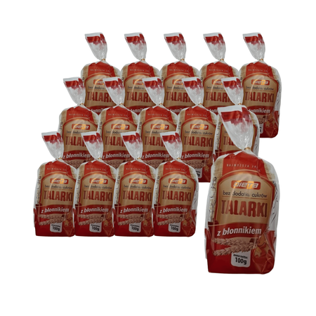 SÆT 15 x Fiberskiver uden sukker 100g