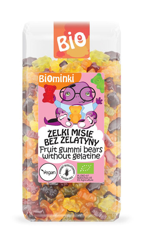 Gelatinefri glutenfri jellybeans (bamser) bio 400 g