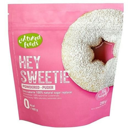 Hey sweetie powder - naturlig sukkererstatning baseret på erythritol og stevia cultured foods 250g