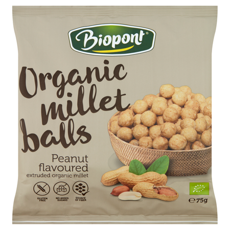 Glutenfri chips med jordnøddesmør bio 75 g