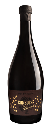Champagne-kombucha med chokoladesmag på egetræsflager bio 750 ml - Kombucha By Laurent