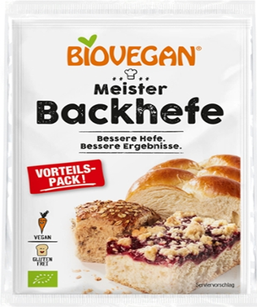 Glutenfri tørret gær bio (3 x 7 g) 21 g - Biovegan