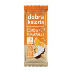 Kokos- og appelsinbar uden tilsat sukker 35 g