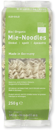 Nudler (spelt) bio 250 g - alb-guld