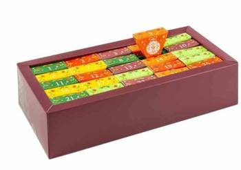 KALENDARZ ADWENTOWY CHEST (HERBATY I HERBATKI) BIO PIRAMIDKI (13 SMAKÓW) (25 x 2 g) 50 g - ENGLISH TEA SHOP ORGANIC (PRODUKT SEZONOWY)