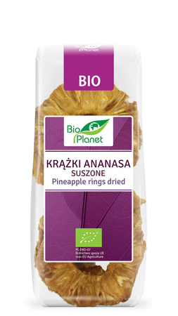 Tørrede ananasringe bio 100 g