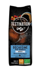 Koffeinfri arabica 100% fair for life bio 250 g malet kaffe - DESTINATION