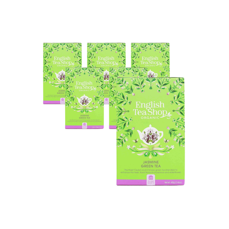 SÆT 6 x Jasmin grøn te (20 x 2) bio 40 g