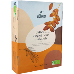 Deglet nour dadler friske med sten (på kviste) bio 5 kg - Biotamra