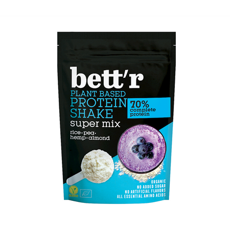 Proteinshake uden tilsat sukker bio 500 g - Bett'R