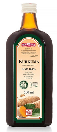 SÆT 6 x Gurkemejejuice 100% 500 ml
