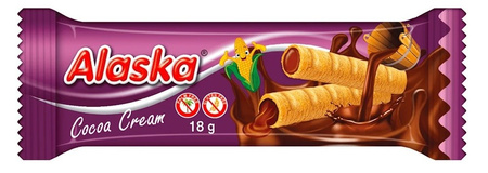 Fyldte majsrør - kakao glutenfri 18 g - Alaska