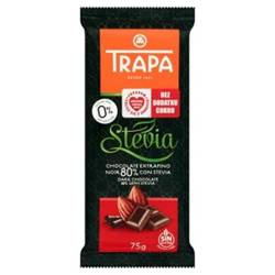 80% bitter chokolade med stevia 75 g