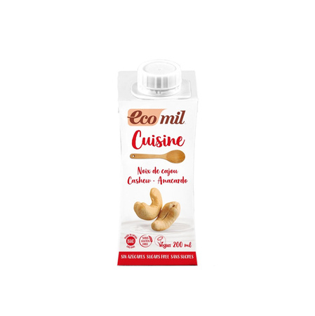 Glutenfri sukkerfri cashewnøddecreme til madlavning bio 200 ml - Ecomil