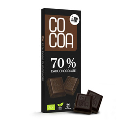 70 % bitter chokolade bio 40 g - COCOA