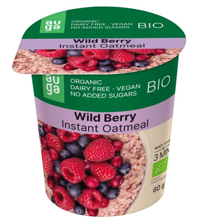 Fuldkornshavregryn med skovfrugter bio 60 g