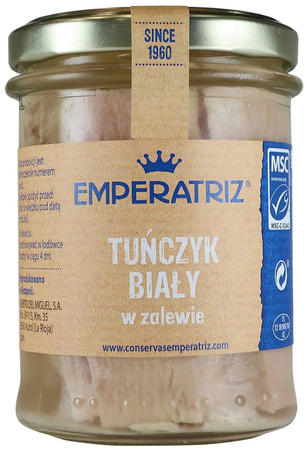 Albacore-tunfileter i saltlage 200 g (140 g) (glas)