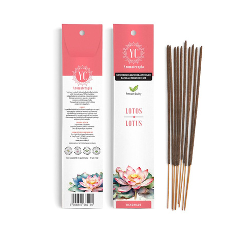 Indiske røgelsespinde Lotus (10 stk.) 16 g – Your Candle