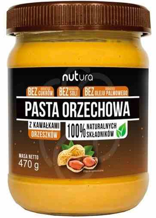 Valnøddepasta med valnøddestykker 470 g