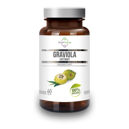Graviola-ekstrakt som kosttilskud 60 kapsler (550 mg) - Soul Farm