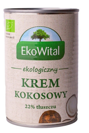 SÆT 6 x Kokosnøddecreme 22% fedt (kokosmælk) bio 400 ml